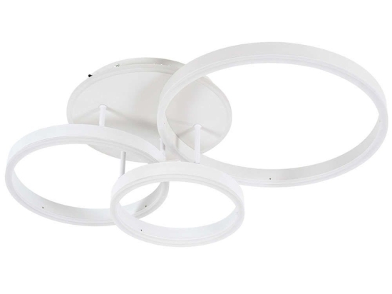 Φωτιστικό Οροφής-Πλαφονιέρα Venom 61124 Φ25/30/40cm Με Τηλεχειριστήριο Dim Led 12100lm 100W White GloboStar