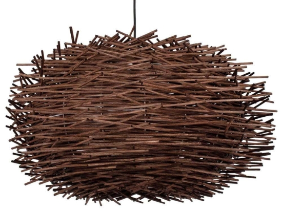 Φωτιστικό Οροφής Minorca 01734 Φ60x35cm 1xE27 Brown GloboStar
