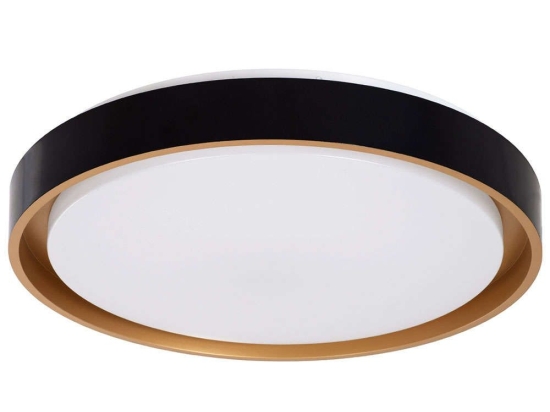 Φωτιστικό Οροφής-Πλαφονιέρα Barchetta 61047-S Φ48cm Με Τηλεχειριστήριο Dim Led 8306lm 72W Black-Gold GloboStar
