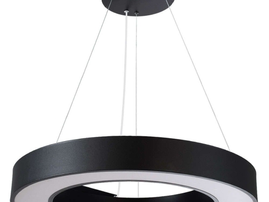 Φωτιστικό Οροφής Με Τηλεχειριστήριο Ra 61194 Φ60cm Dim Led 7370lm 67W Black Globostar