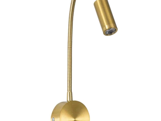 Φωτιστικό Τοίχου - Απλίκα Goose 60880 6,5x15x24,5cm Led 300lm 3W 4500K Gold Globostar