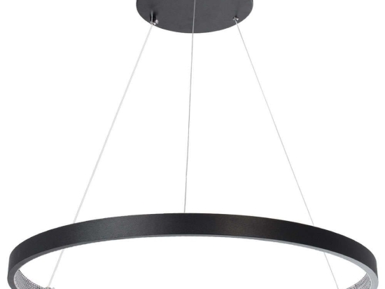 Φωτιστικό Οροφής Με Τηλεχειριστήριο Diamond 61522 Φ60cm  Dim Led 5040lm 45W Black Globostar