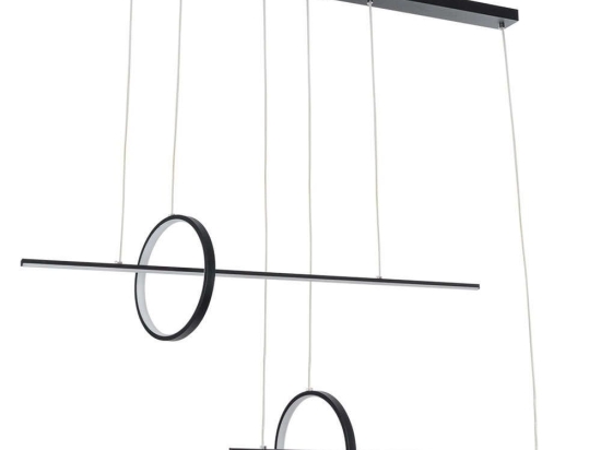 Φωτιστικό Οροφής - Ράγα Με Τηλεχειριστήριο Lineare 61290 130x25x60cm Dim Led 7504lm 67W Black GloboStar