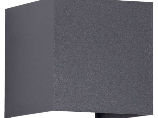 Φωτιστικό Τοίχου - Απλίκα Axis-S 60567 10x10x10cm Up&Down Led 1250lm 10W 6000K Anthracite GloboStar