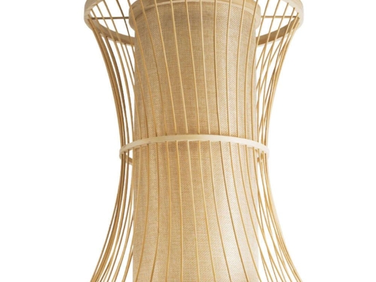 Φωτιστικό Οροφής Boho Tiki 01932 Φ30x40cm 1xE27 Beige GloboStar