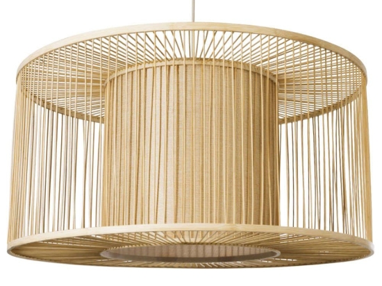 Φωτιστικό Οροφής Boho Coconut 01936 Φ80x38cm 1xE27 Beige GloboStar