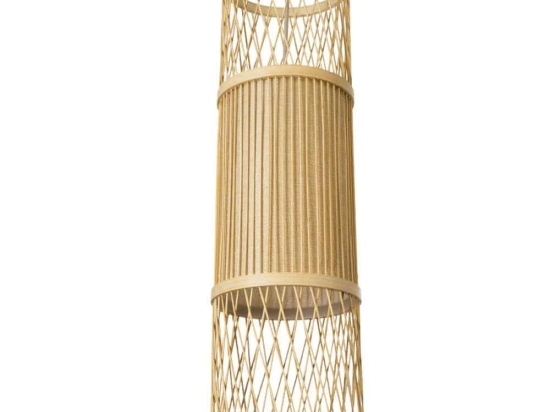 Φωτιστικό Οροφής Boho Hibiscus 01933 Φ20x70cm 1xE27 Beige GloboStar