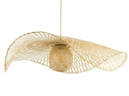 Φωτιστικό Οροφής Boho Cinnabar 01838 Φ100x21cm 1xE27 Beige GloboStar