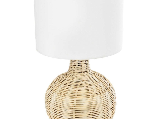 Φωτιστικό Επιτραπέζιο Boho Hasumi 01959 Φ30x50cm 1xE27 Beige-White GloboStar