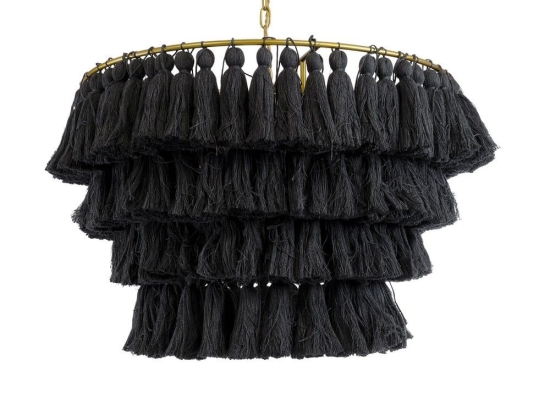 Φωτιστικό Οροφής Κρεμαστό Missoula 02091 Boho 1xE27 IP20 60x40cm Black GloboStar