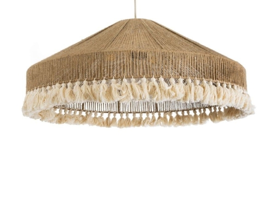 Φωτιστικό Οροφής Κρεμαστό Mazu 02099 Boho 3xE27 IP20 80x35cm Beige-White GloboStar