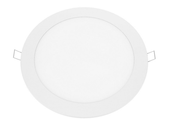 Panel Led Χωνευτό Plato2465RW 24W 6500K 1900lm White Aca Στρόγγυλο Αλουμίνιο