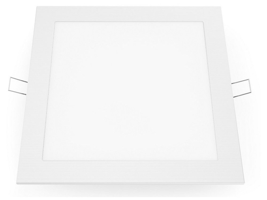 Panel Led Χωνευτό Plato1830SW 18W 3000K 1400lm White Aca Τετράγωνο Αλουμίνιο