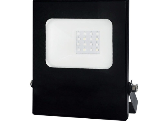 Προβολέας Led Q10RGBW 10W RGB+6000K Black Aca Αλουμίνιο