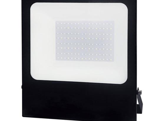 Προβολέας Led Q100RGBW 100W RGB+6000K Black Aca Αλουμίνιο