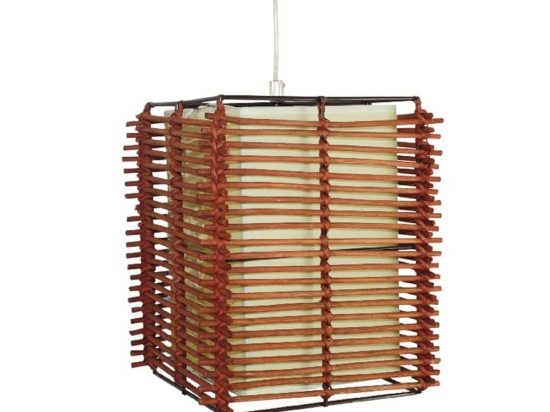 Φωτιστικό Οροφής 20X20cm W19171AB Natural Aca Bamboo