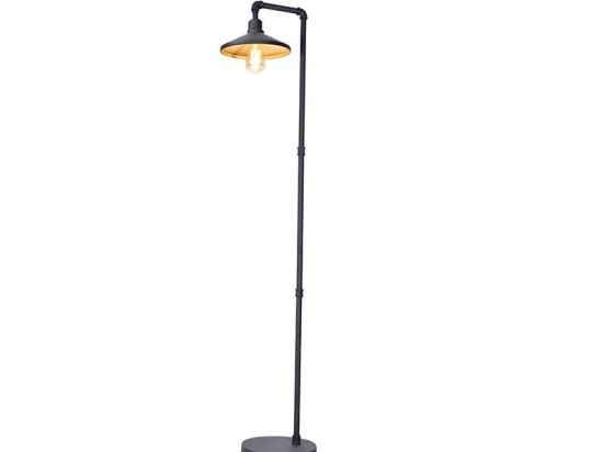 Φωτιστικό Δαπέδου AR4171F156BG 1ΧΕ27 35Χ25ΧH156 Black-Gold Aca Decor Μέταλλο