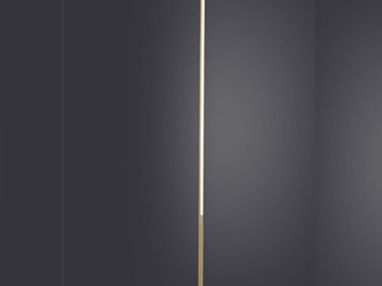 Φωτιστικό Δαπέδου Led ZM16LEDF148AB 18W 3000K 1440lm Dimmer D18ΧD1,8ΧΗ146 Brass Aca Decor Αλουμίνιο