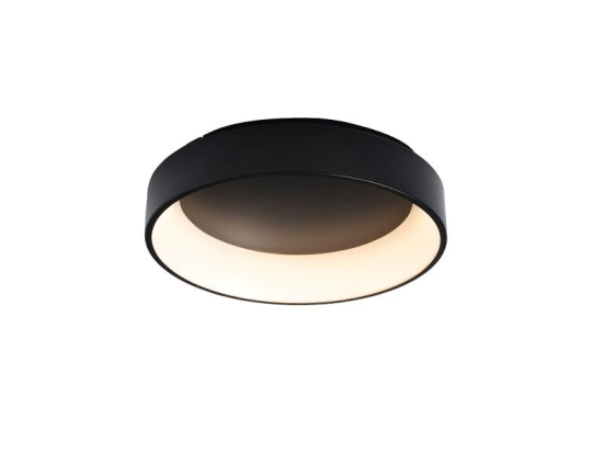 Φωτιστικό Οροφής - Πλαφονιέρα Led BR81LEDC45BK 34W 3000K 1700lm D45XH14 Black Aca Decor Μέταλλο,Πλαστικό