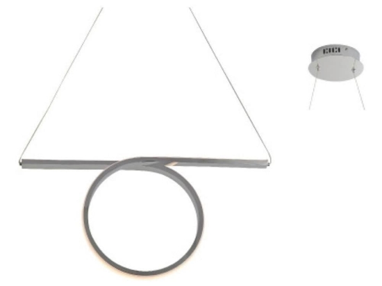 Φωτιστικό Οροφής - Ράγα Led HM98LEDP64CH 32W 3000K 1920lm 64Χ17ΧΗ120 Chrome Aca Decor Αλουμίνιο