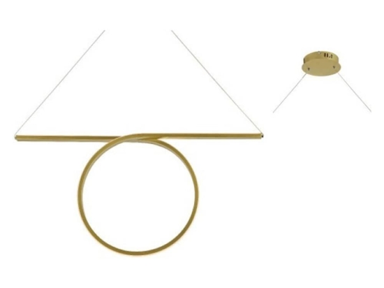 Φωτιστικό Οροφής - Ράγα Led HM98LEDP88BR 43W 3000K 2580lm 88Χ17ΧΗ120 Brass Aca Decor Αλουμίνιο