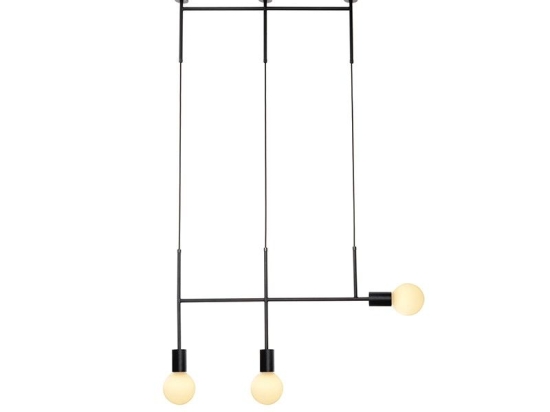 Φωτιστικό Οροφής - Ράγα TNK853P64BK 3ΧΕ27 64X4X110 Black Aca Decor Μέταλλο