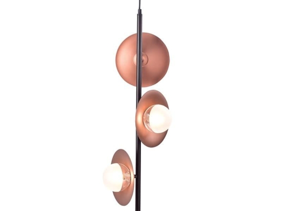 Φωτιστικό Οροφής HL4303P27BC 3ΧG9 27Χ27ΧΗ149 Copper-Black Aca Decor Μέταλλο,Γυαλί