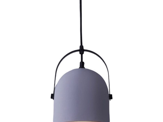 Φωτιστικό Οροφής KS411P16G 1ΧΕ27 D16XH130 Grey Aca Decor Τσιμέντο