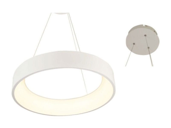 Φωτιστικό Οροφής Led BR81LEDP60WH 48W 3000K 2630lm D60XH120 White Aca Decor Μέταλλο