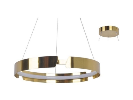 Φωτιστικό Οροφής Led ZM18LEDP60AB 34W 3000K 2720lm D60XH150 Brass Aca Decor Αλουμίνιο
