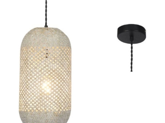 Φωτιστικό Οροφής OD761P20RW 1ΧΕ27 D20XH120 Natural Aca Decor Rattan