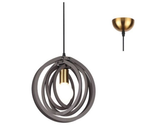 Φωτιστικό Οροφής ZM391P29WDL 1ΧΕ27 D29XH100 Brown Aca Decor Mdf