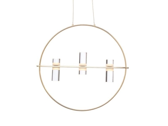 Φωτιστικό Οροφής Led 2835 JNEP12LED53CH 12W 3000Κ 1080lm D53XH173 Gold Aca Decor Αλουμίνιο