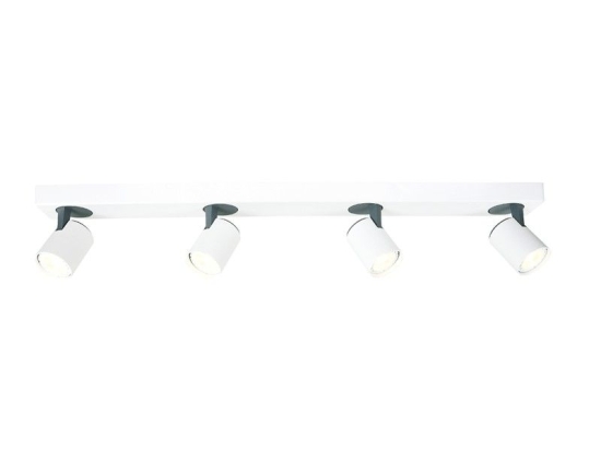 Φωτιστικό Οροφής Σποτ RA314S76WG 4XGU10 76Χ7Χ12 White Aca Decor Αλουμίνιο