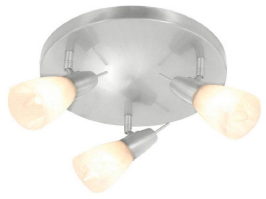 Φωτιστικό Οροφής - Σποτ MC542NM3R 3Χ40W E14 Kamet Nickel Aca Decor Μέταλλο,Γυαλί