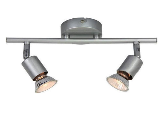 Φωτιστικό Οροφής - Σποτ MC634SL2 2ΧGU10 Trinity Silver Aca Decor Μέταλλο