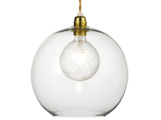 Φωτιστικό Οροφής Κρεμαστό V3643330CL 1ΧΕ27 Φ30ΧΗ120CM Pythia Clear Aca Decor Μέταλλο,Γυαλί