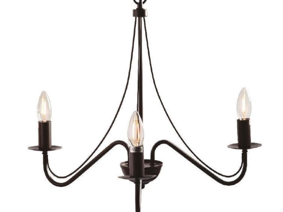 Φωτιστικό Οροφής Κρεμαστό DLA0013 3ΧΕ14 Palmyra Brown Aca Decor Μέταλλο