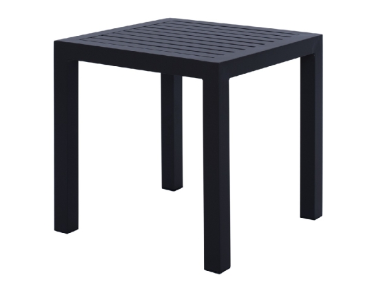 ΤΡΑΠΕΖΙ ΑΛΟΥΜΙΝΙΟΥ QIANA HM5402.02 ΓΚΡΙ 45x45x45,5 εκ.
