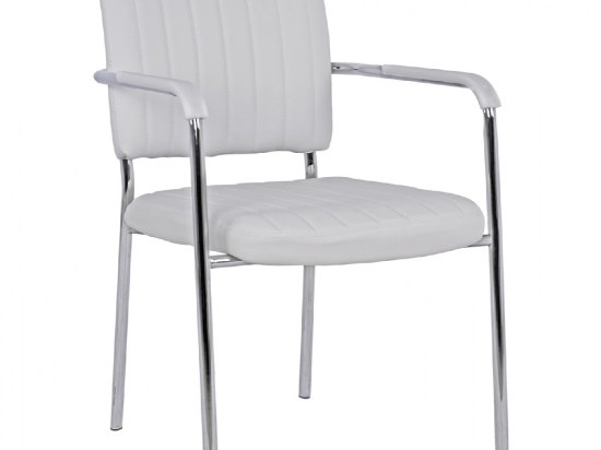 ΚΑΡΕΚΛΑ QUESTA ΜΕ ΜΠΡΑΤΣΑ HM1070.02 ΛΕΥΚΗ 56,5x59x85 cm