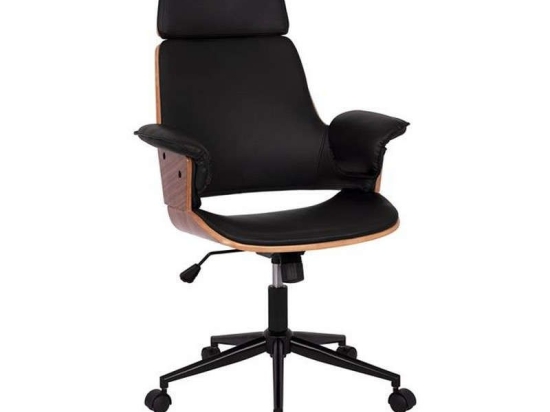 Καρέκλα Γραφείου Διευθυντική Superior Pro 67x66x120 HM1110.01 Wallnut-Black
