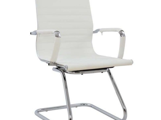 Καρέκλα Επισκέπτη Με Μπράτσα 58x62x90 HM1023.02 White Σετ 4τμχ