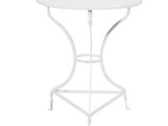 Τραπέζι Παραδοσιακό HM5632.02 Λευκό Φ60x73cm