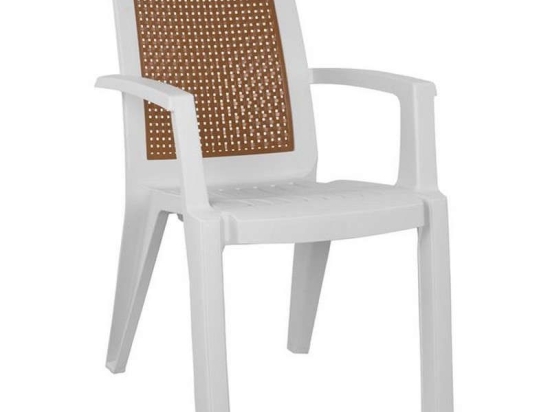 Πολυθρόνα Πολυπροπυλένιου 59x59x87 HM5594.01 White