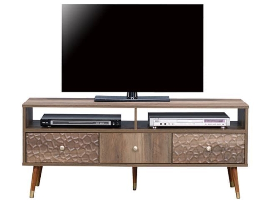 Έπιπλο Τηλεόρασης Shanice HM8659 Wallnut 120X39X50Υ εκ. Μελαμίνη