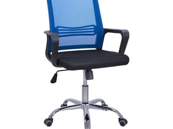 Καρέκλα Γραφείου HM1148.08 Black Blue 60x57x104Υ εκ.
