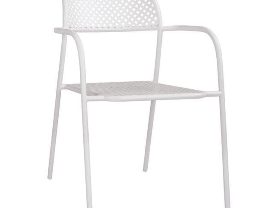 Καρέκλα White Thetis HM5173.12 55x57x79 εκ.