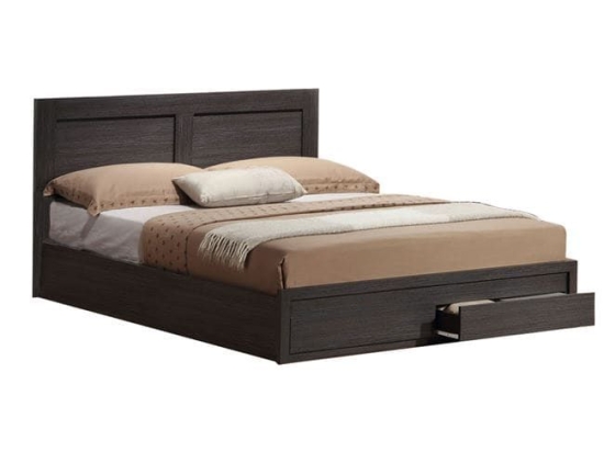 Κρεβάτι Capri HM399.01 Με 2 Συρτάρια Zebrano 160x200 εκ. Διπλό Μελαμίνη