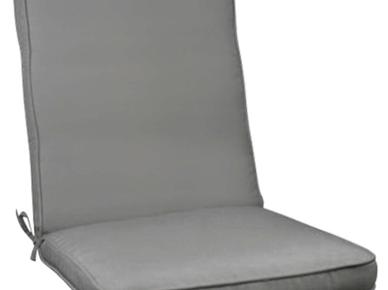 Μαξιλάρι Καρέκλας Chios HM11238.10P 117(45+72)x45x6cm Grey