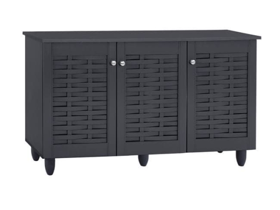 Παπουτσοθήκη-Ντουλάπι HM2211.10 Grey 114Χ34Χ68 Μελαμίνη